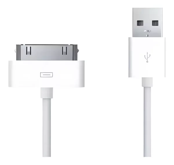 Cabo 30 Pinos Usb Carregador Para iPhone 2 3 4 4s e iPad 2 3 Cor Branco - Image 3