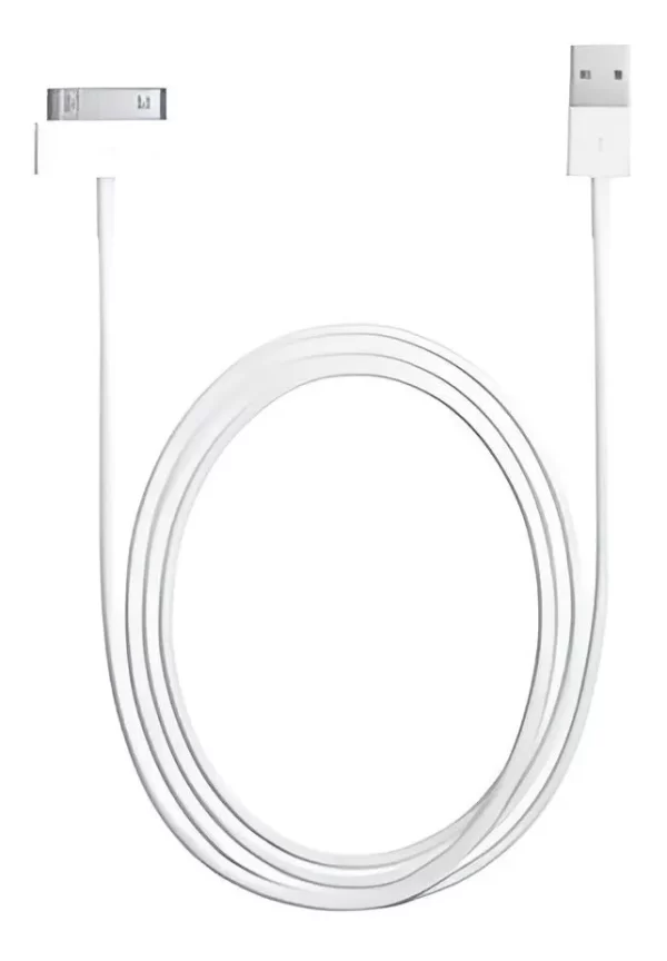 Cabo 30 Pinos Usb Carregador Para iPhone 2 3 4 4s e iPad 2 3 Cor Branco - Image 2